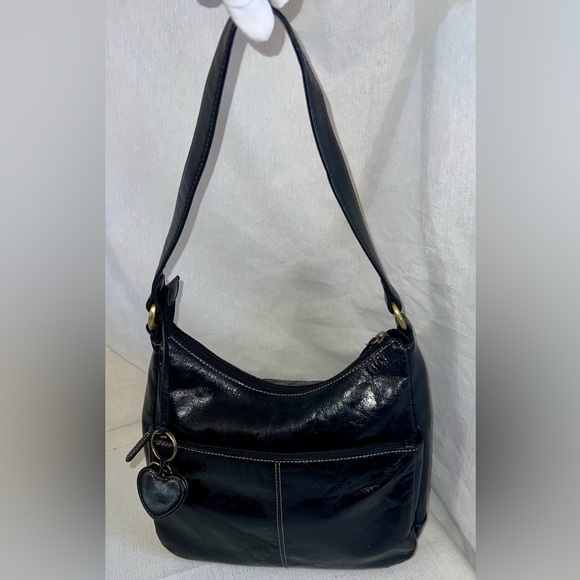 Aurielle Handbags - Price Drop!   Aurielle Black Shoulder Bag with Heart Charm